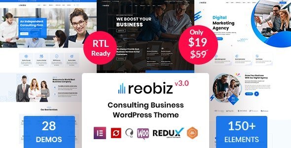 Reobiz – Consulting Business WordPress Theme