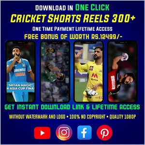 CRICKET SHORTS REELS 300+